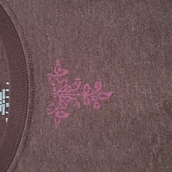 Columbia brown graphic long sleeve tee Women's large - Picture 2 of 8